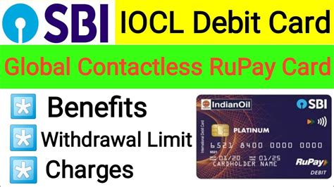 SBI global contactless debit card